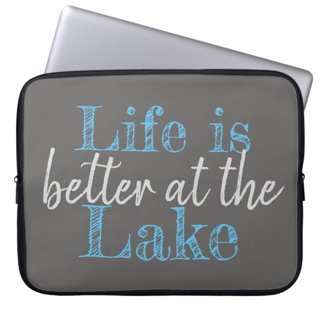 Capa Para Notebook A VIDA Náutica É MELHOR NO LAGO | (Frente)