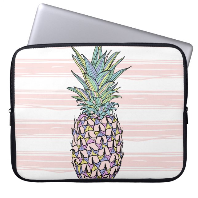 Capa Para Notebook Abacaxi colorido (Frente)