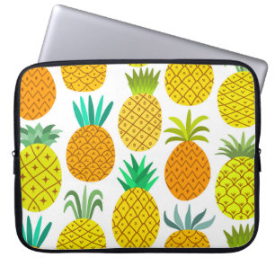 Capa Para Notebook Abacaxi Isolado: Padrão Invisível Da Vintagem.
