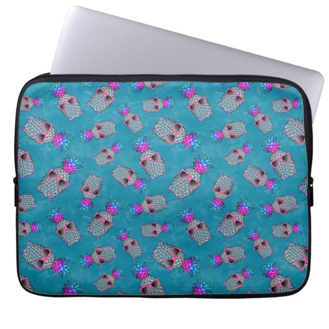 Capa Para Notebook Abacaxi tropical colorido 2 (Frente)