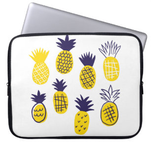 Capa Para Notebook Abacaxis abstrato minimalista coloridos em banda