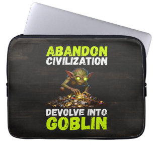 Capa Para Notebook Abandonar a Civilização e Devolver ao Goblin Diver