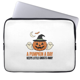 Capa Para Notebook Abóbora de Halloween Fantasma Divertido Citação Vi