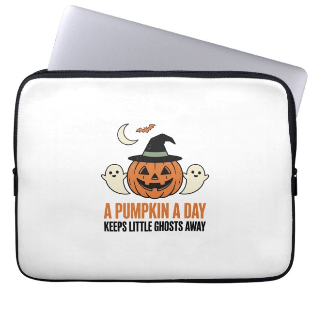 Capa Para Notebook Abóbora de Halloween Fantasma Divertido Citação Vi (Frente)