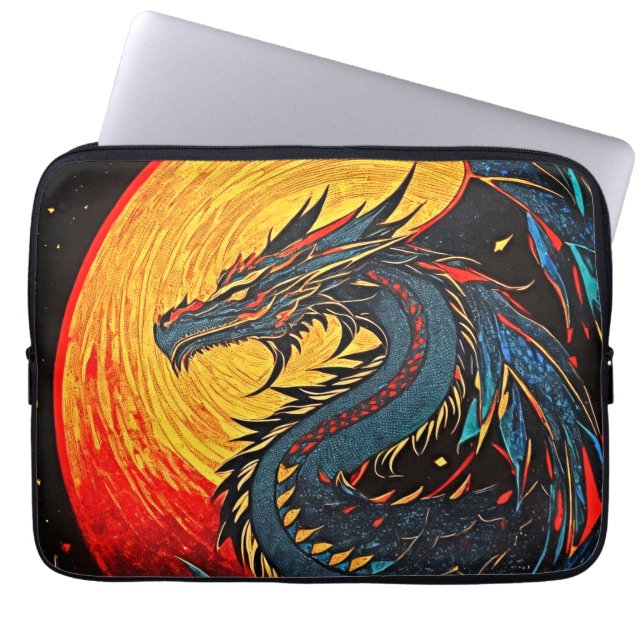 Capa Para Notebook Abrace a Majestade: Regal Dragon (Frente)