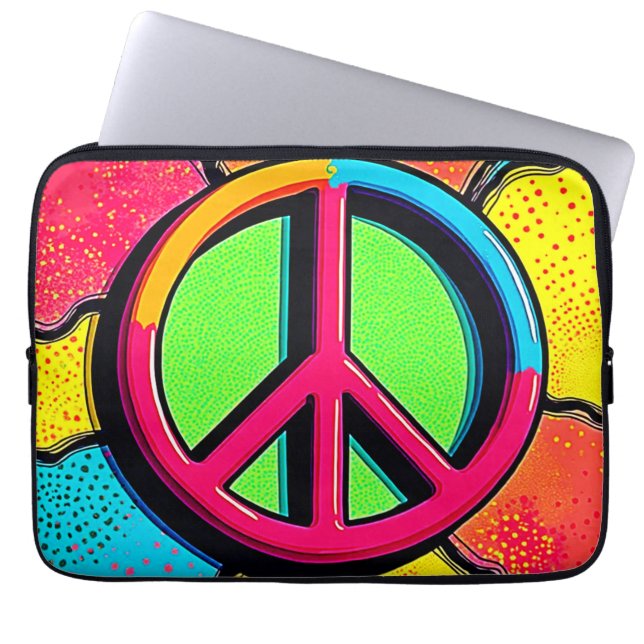 Capa Para Notebook Abrace a Paz Interior & Alegria (Frente)