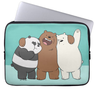 Capa Para Notebook Abraço do Grupo Bare Bears