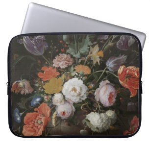 Capa Para Notebook Abraham Mignon - A Vida Estática Com Flores E Um