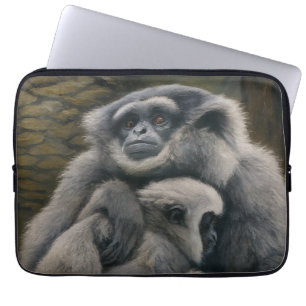 Capa Para Notebook Abrigo Gibbon - Retrato Emocional de Vida Selvagem