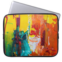 Abstract art on electronics bag