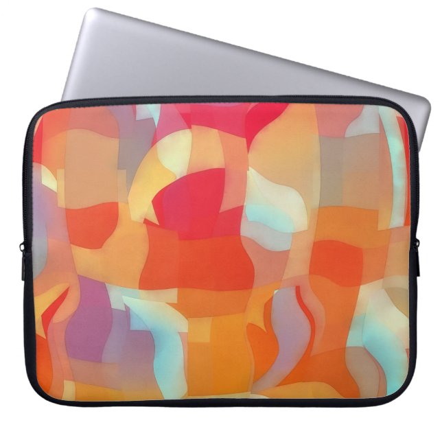 Capa Para Notebook Abstract Art Watercolor Laptop Cover Sleeve (Frente)