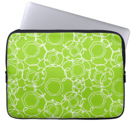 Capa Para Notebook Abstract Floral Matrix (Lime) Fine Art