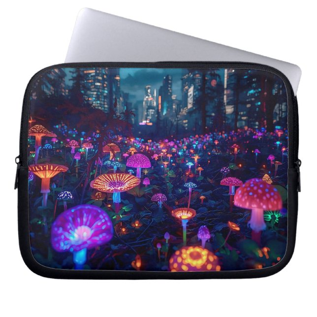 Capa Para Notebook Abstract Glowfall Grove 10' (Frente)