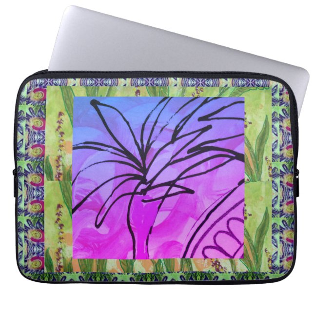 Capa Para Notebook Abstract Palm2 (Frente)