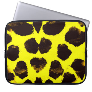 Capa Para Notebook Abstrato Animal Print Lepard Watercolor