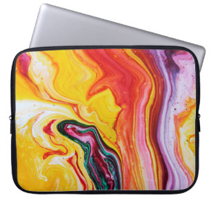 Capa Para Notebook Abstrato belo oceano de aquarela