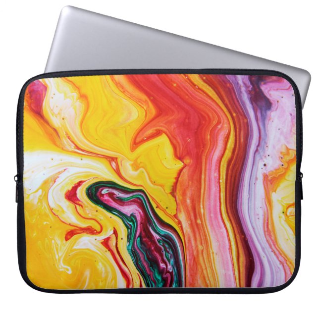 Capa Para Notebook Abstrato belo oceano de aquarela (Frente)