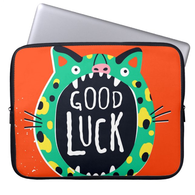 Capa Para Notebook Abstrato boa sorte (Frente)