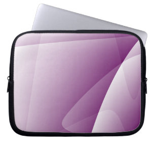Capa Para Notebook Abstrato, Bolsa de laptop de Neoprene Branco Roxo
