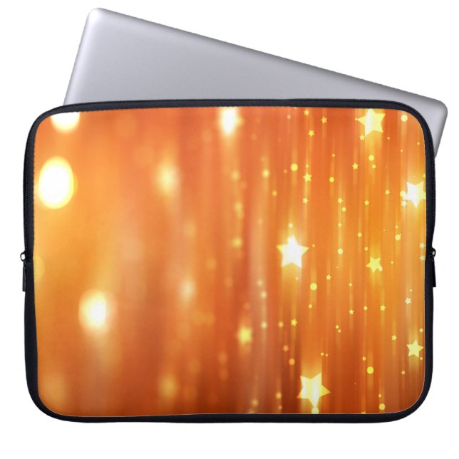 Capa Para Notebook abstrato brilhante fundo laranja abstrato,arte,fun (Frente)