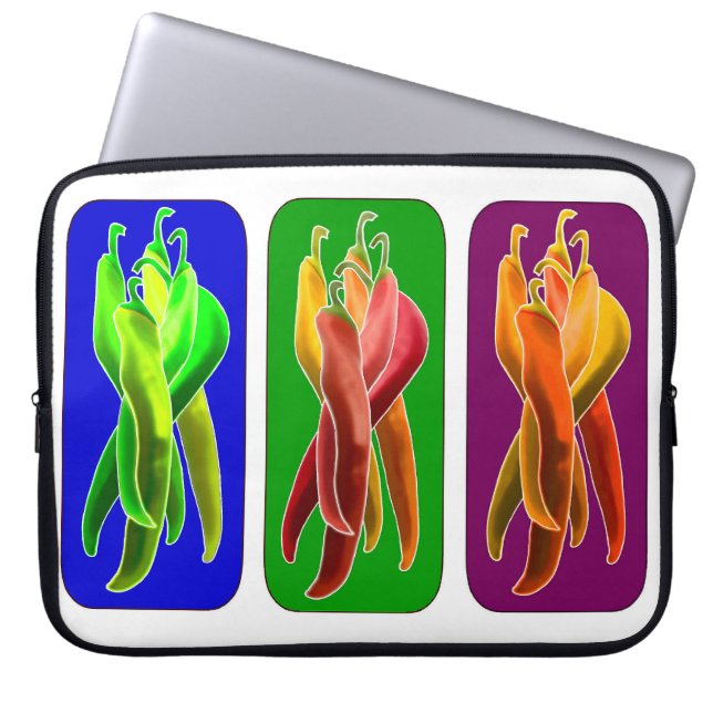 Capa Para Notebook Abstrato Chiles Bolsa de laptop (Frente)