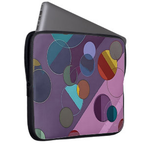 Capa Para Notebook Abstrato Círculos e Eletrônicos de anéis