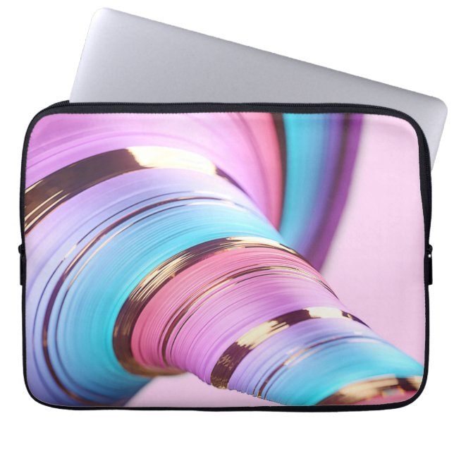 Capa Para Notebook Abstrato Color Swirl (Frente)