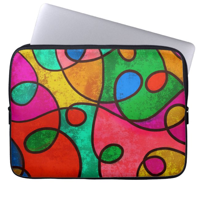 Capa Para Notebook Abstrato colorido (Frente)