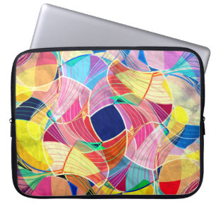 Capa Para Notebook Abstrato cor d'água, fundo fantástico