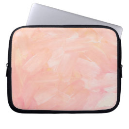 Capa Para Notebook Abstrato cor-de-rosa pintado. Escova esfregada ele