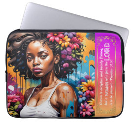 Capa Para Notebook Abstrato da Faith Proverbs 31 30