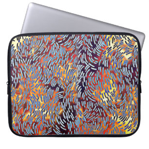 Capa Para Notebook Abstrato de arte moderna - Amarelo vermelho