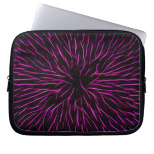 Capa Para Notebook Abstrato de Firecracker rosa-quente brilhante