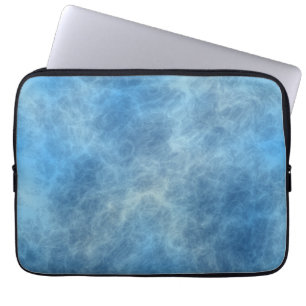 Capa Para Notebook Abstrato de mármore azul