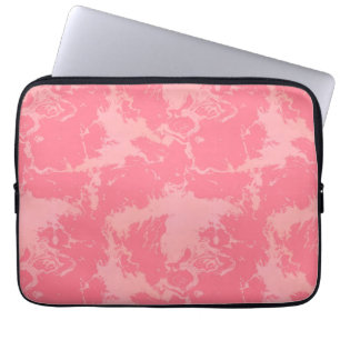 Capa Para Notebook Abstrato de Nuvem Marmoreada Rosa