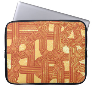 Capa Para Notebook Abstrato de Vintagem Geométrica Colorida.