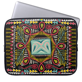 Capa Para Notebook Abstrato: design de bolso quadrado.