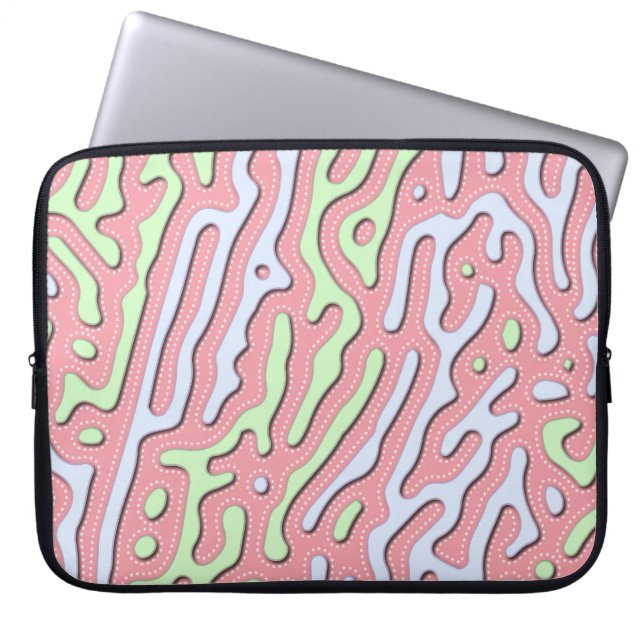 Capa Para Notebook Abstrato do Pastel Kawaii - Design de Splatter Col (Frente)