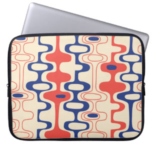 Capa Para Notebook abstrato do século médio: design sem costura moder