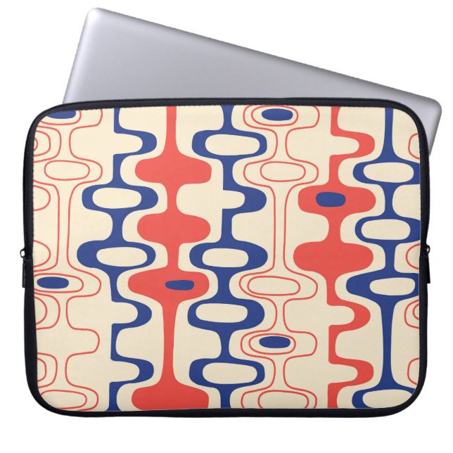 Capa Para Notebook abstrato do século médio: design sem costura moder (Frente)