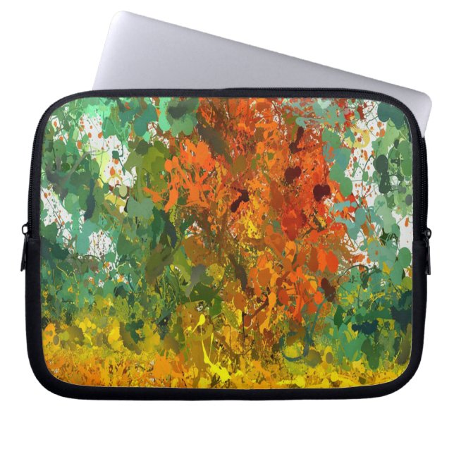 Capa Para Notebook Abstrato Expressionist Drivers Eletrônicos Bag (Frente)