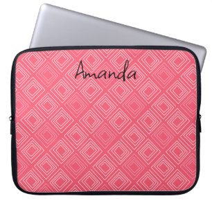 Capa Para Notebook abstrato geométrico 60 rosa