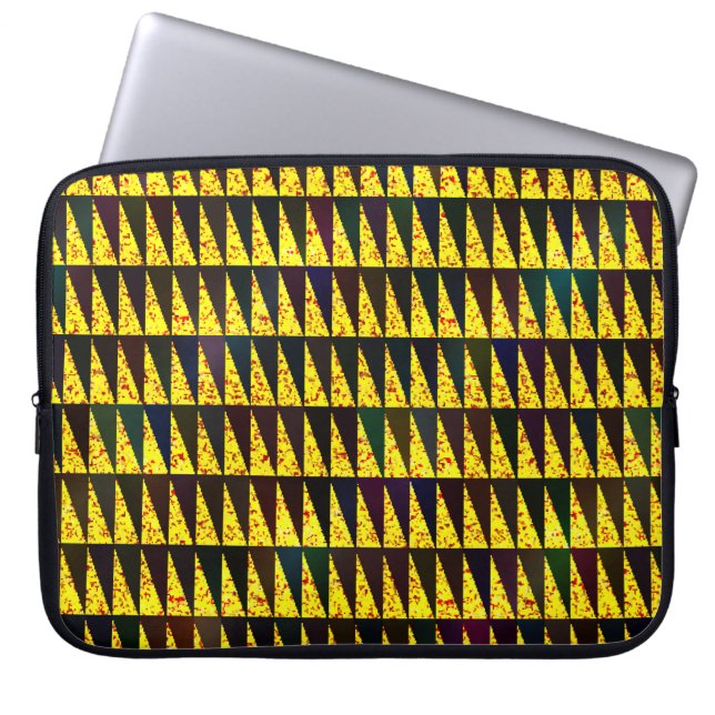 Capa Para Notebook Abstrato geométrico com triângulos (Frente)