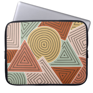 Capa Para Notebook Abstrato geométrico e ilustração das linhas p