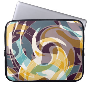 Capa Para Notebook Abstrato geométrico efeito de grafite