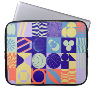 Capa Para Notebook Abstrato geométrico feito com formas simples