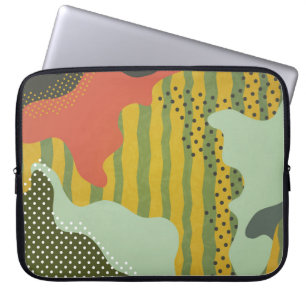 Capa Para Notebook Abstrato Geométrico Ondas Ondas Criativas