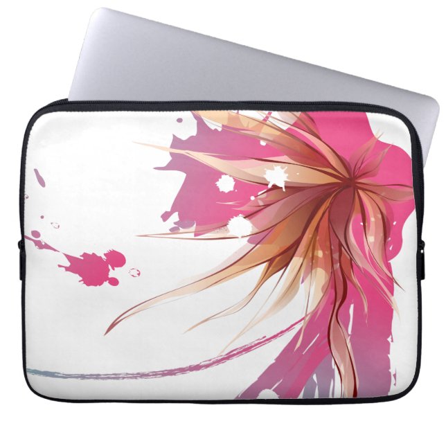 Capa Para Notebook Abstrato Hibiscus Flower (Frente)