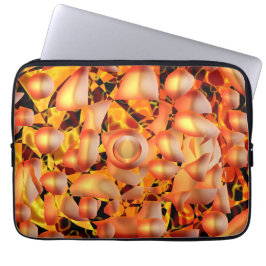 Capa Para Notebook Abstrato laranja