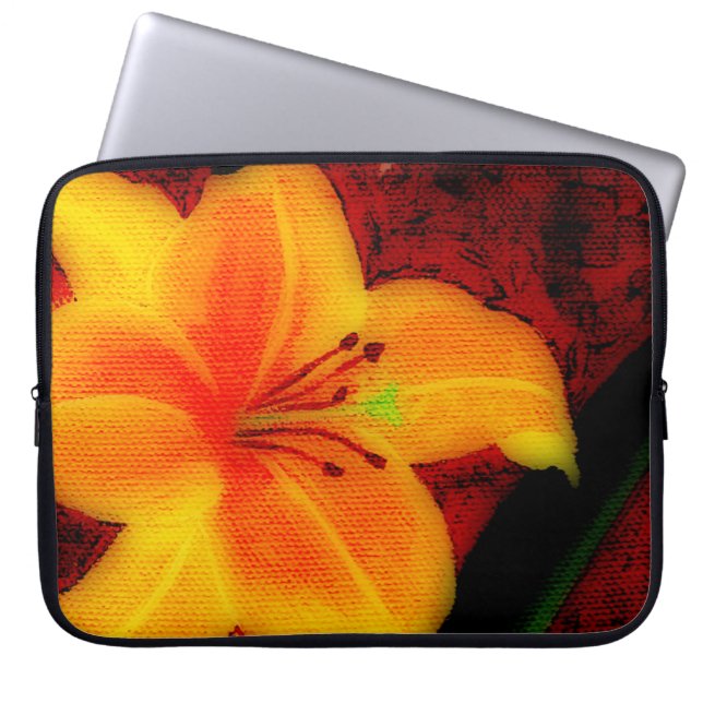 Capa Para Notebook Abstrato Lilly Bolsa de laptop (Frente)